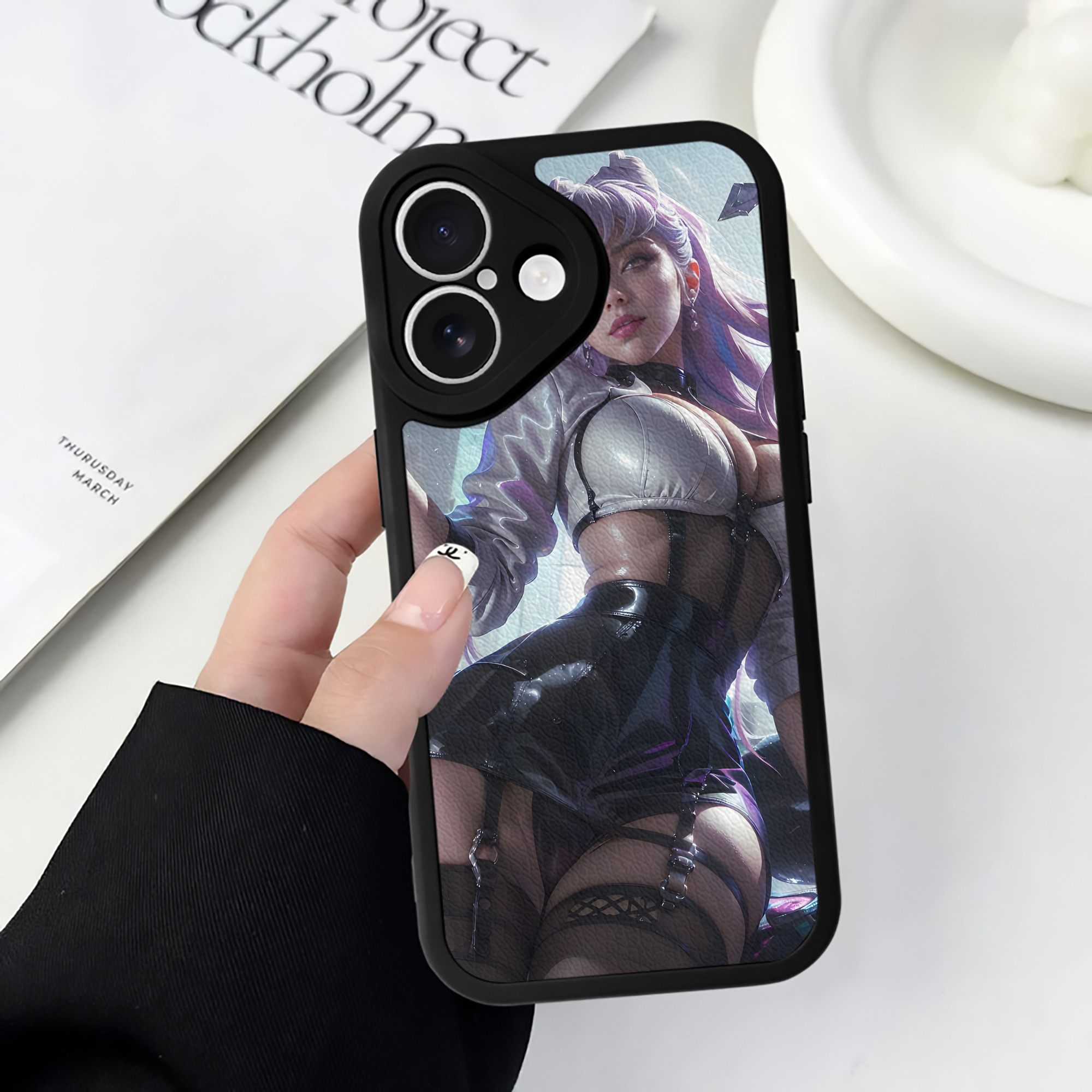 リーグ・オブ・レジェンド League of Legends LOL 【iPhone 16シリーズ対応】シリコンスマホケース（レザー調） 材質：シリコン